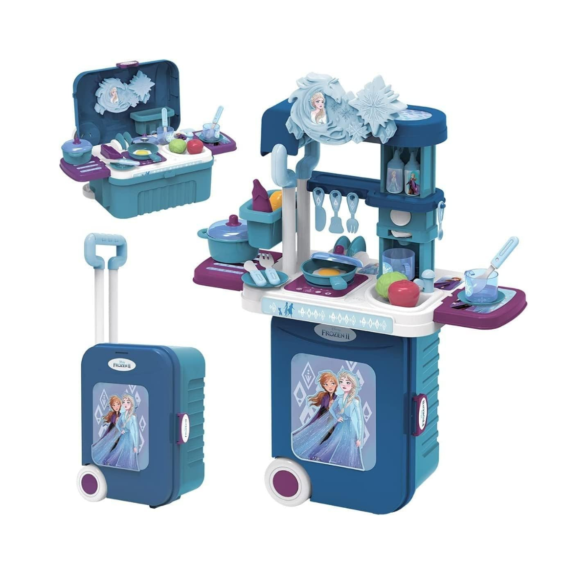 Jakks Disney Frozen II 3 in 1 Kitchen Trolley Case
