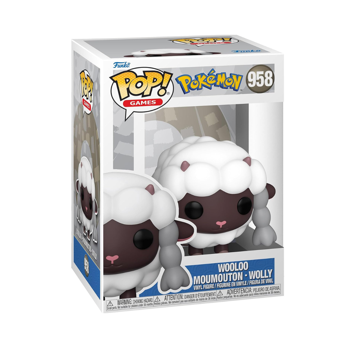 Funko Pop! Games: Pokemon - Wooloo - Collectable Vinyl Figure - Gift Idea - Official Merchandise - Toys for Kids & Adults - Video Games Fans - Model Figure for Collectors and Display