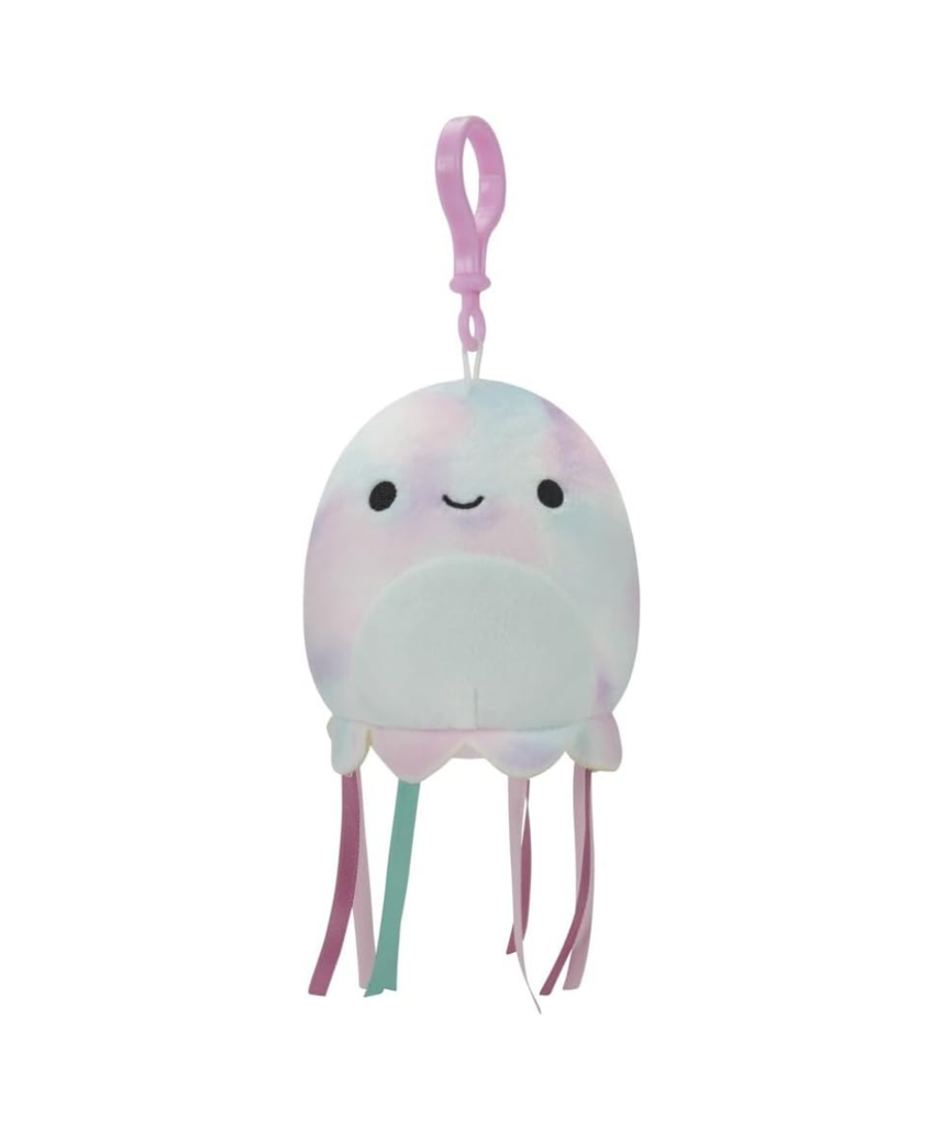 Squish Mallows Clip On Krisa 3.5 inch Officially Licensed Kellytoy Plush Toy Colorful Soft Gift for Kids Girls & Boys Washable Stuff Toy Multicolor All Age
