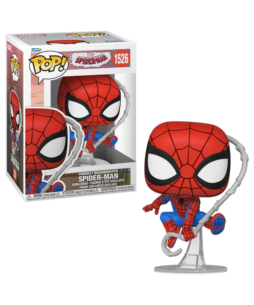 Funko Pop! Marvel: Friendly Neighborhood Spider-Man - Spider-Man - Collectable Vinyl Figure - Gift Idea - Official Merchandise - Toys for Kids & Adults - Cartoons Fans