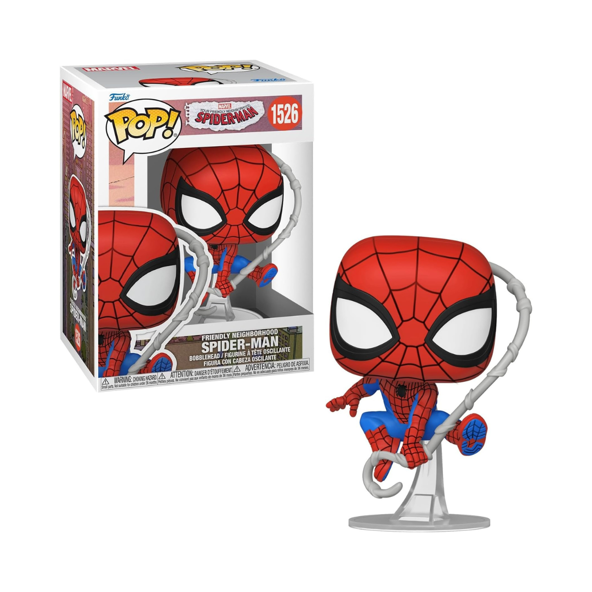 Funko Pop! Marvel: Friendly Neighborhood Spider-Man - Spider-Man - Collectable Vinyl Figure - Gift Idea - Official Merchandise - Toys for Kids & Adults - Cartoons Fans