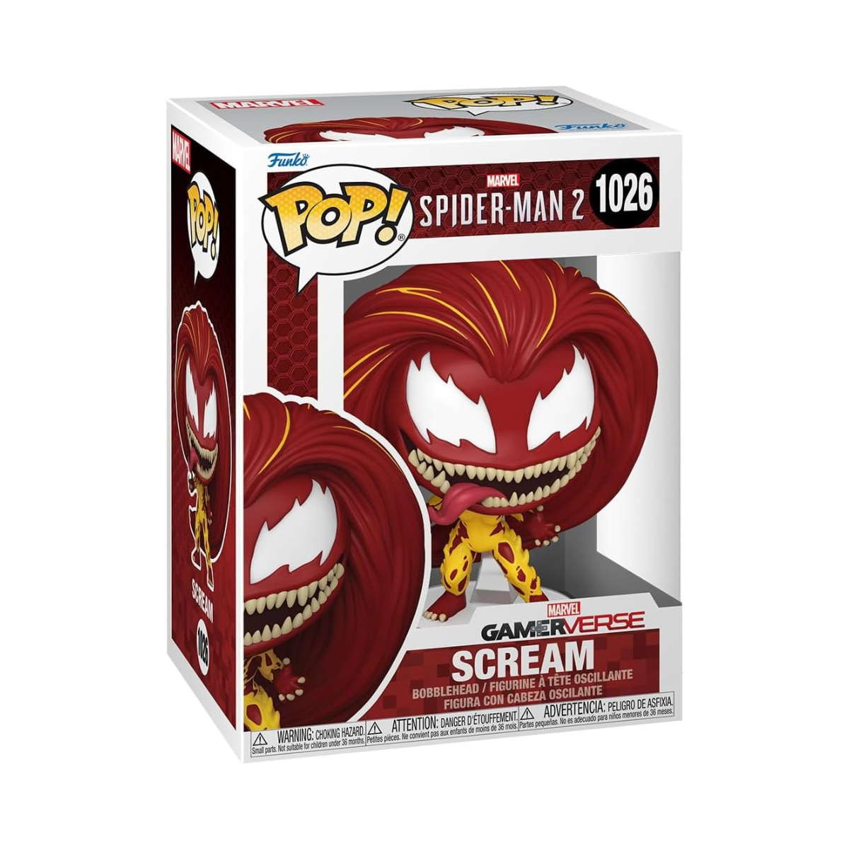 Funko Pop! Games: SM2VG - Scream - SCREAM - Spider-man 2 - Collectable Vinyl Figure - Gift Idea - Official Merchandise - Toys for Kids & Adults - Video Games Fans - Model Figure for Collectors