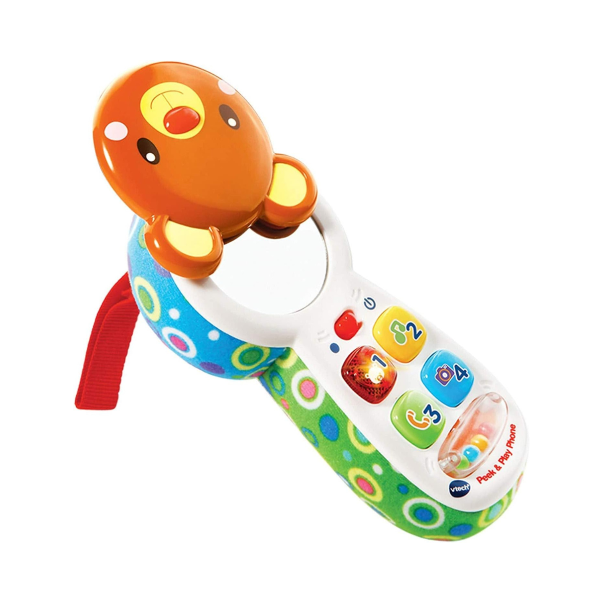 VTech Peek and Play Phone, Kids Mobile Phone Toy, Educational Toy for Sensory Play, Gift for Babies, Suitable for Girls and Boys Aged 3 Months +, Multicolour, Miulticolor