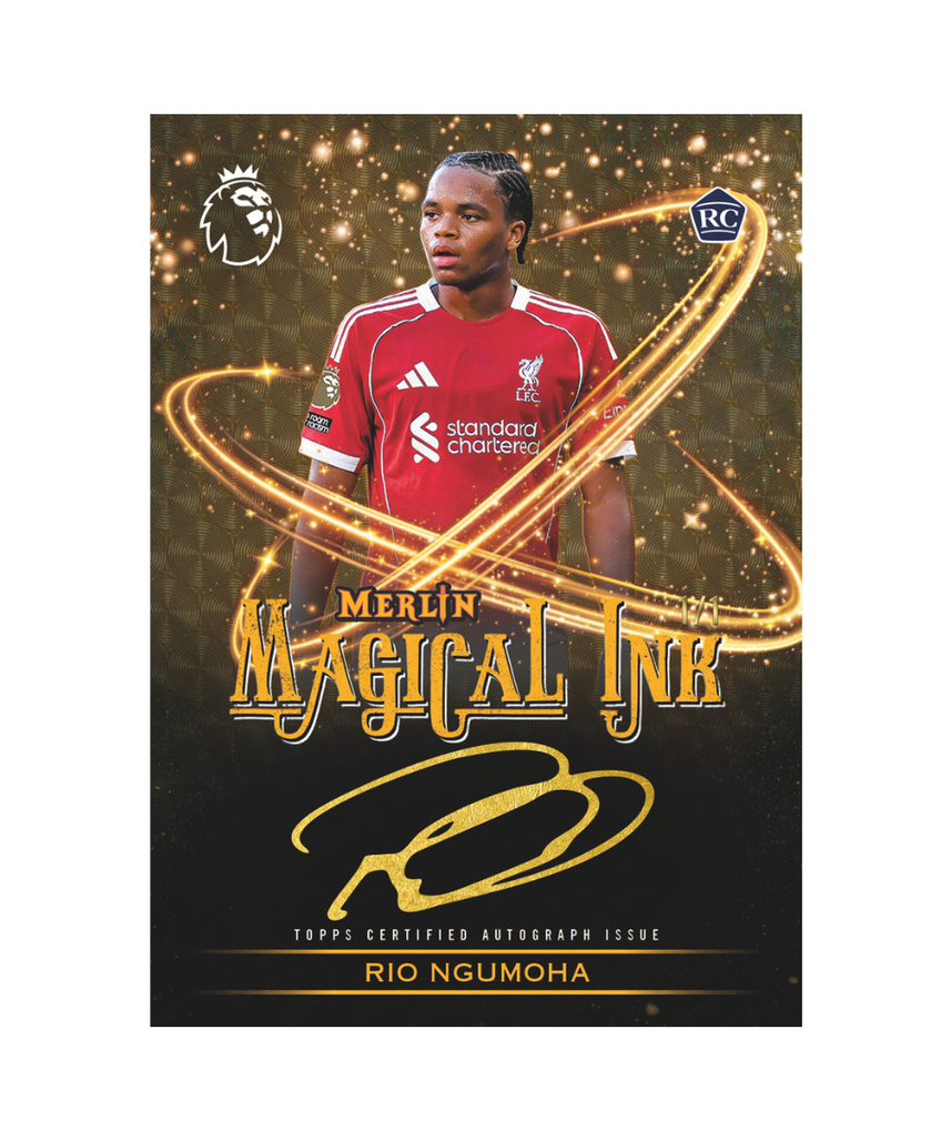 Topps Merlin Premier League 2026 Soccer Trading Cards, Official Premier League Collectible Card Box with Chrome Finish, Rookie & Veteran Players, 6+ Years