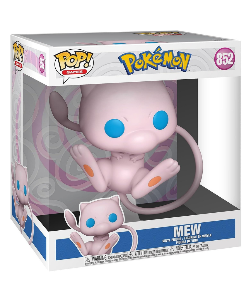 Funko Pop! Jumbo: Pokemon - Mew - Collectable Vinyl Figure - Gift Idea - Official Merchandise - Toys for Kids & Adults - Video Games Fans - Model Figure for Collectors and Display