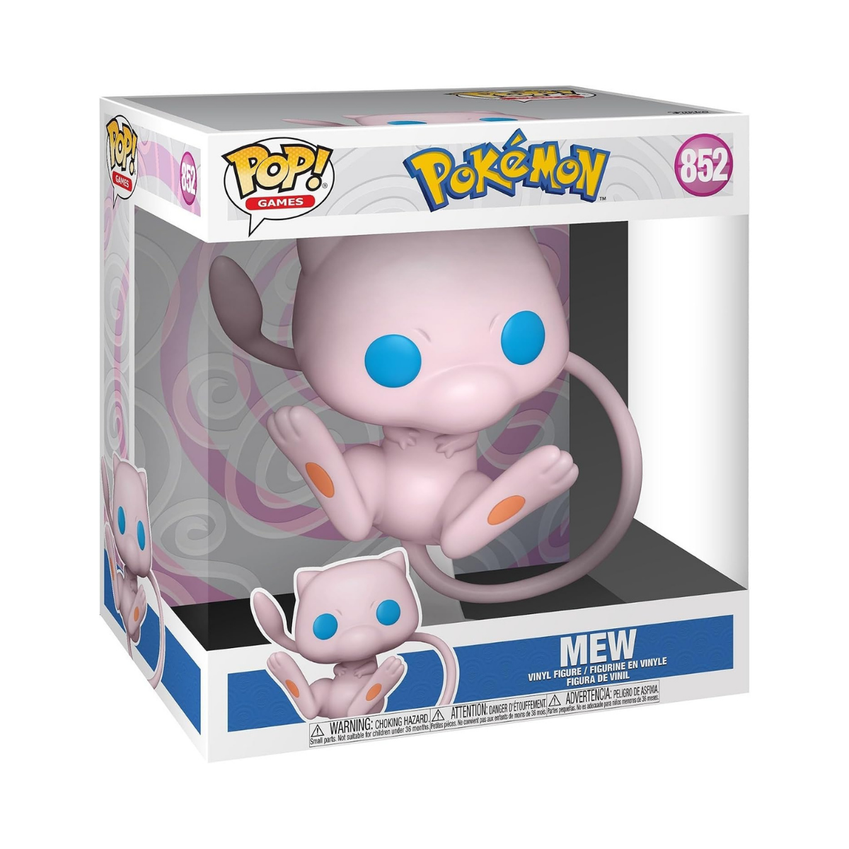 Funko Pop! Jumbo: Pokemon - Mew - Collectable Vinyl Figure - Gift Idea - Official Merchandise - Toys for Kids & Adults - Video Games Fans - Model Figure for Collectors and Display