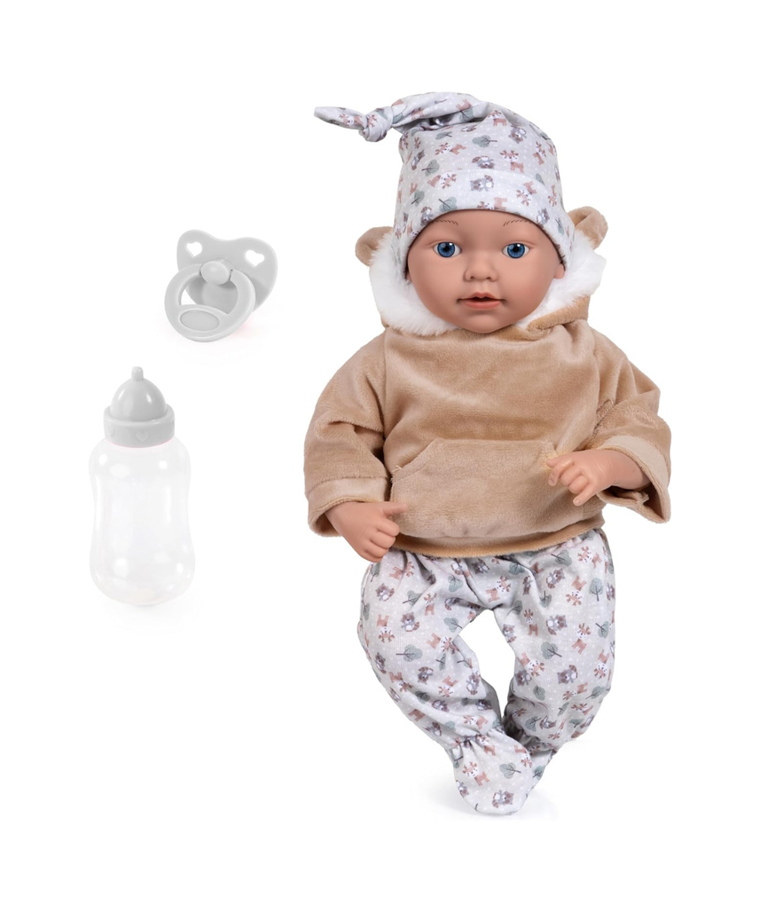 Bayer Design 93827AG Reborn Baby Doll Lifelike Realistic Dummy Bottle 38cm