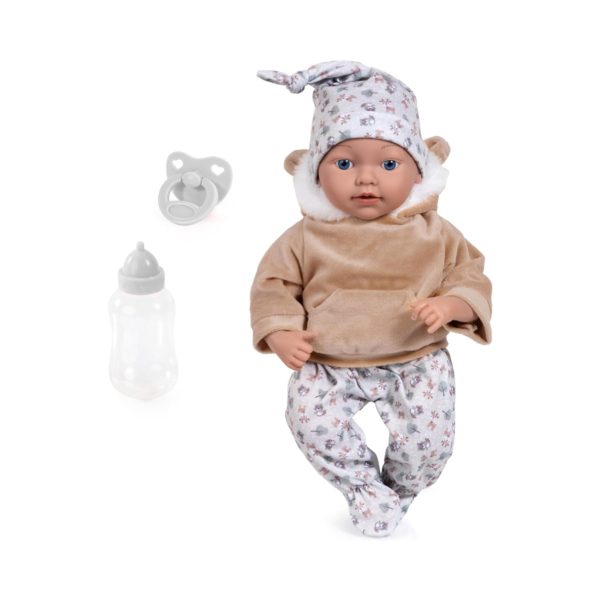 Bayer Design 93827AG Reborn Baby Doll Lifelike Realistic Dummy Bottle 38cm