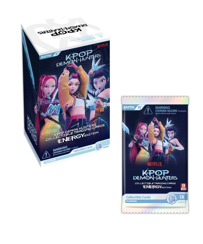 K-Pop Demon Hunters Collectible Trading Cards Energy Edition Foil 001 EMEA Series 1-B, Official Foil Trading Card Pack for Collectors, Ages 8+