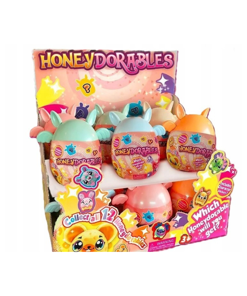Honey Dorable Surprise Plush Toy, Soft Collectible Mystery Bunny Plush, 13 cm Multicolor Stuffed Animal, Random Color Selection, Kids Toy for Ages 3+ Years