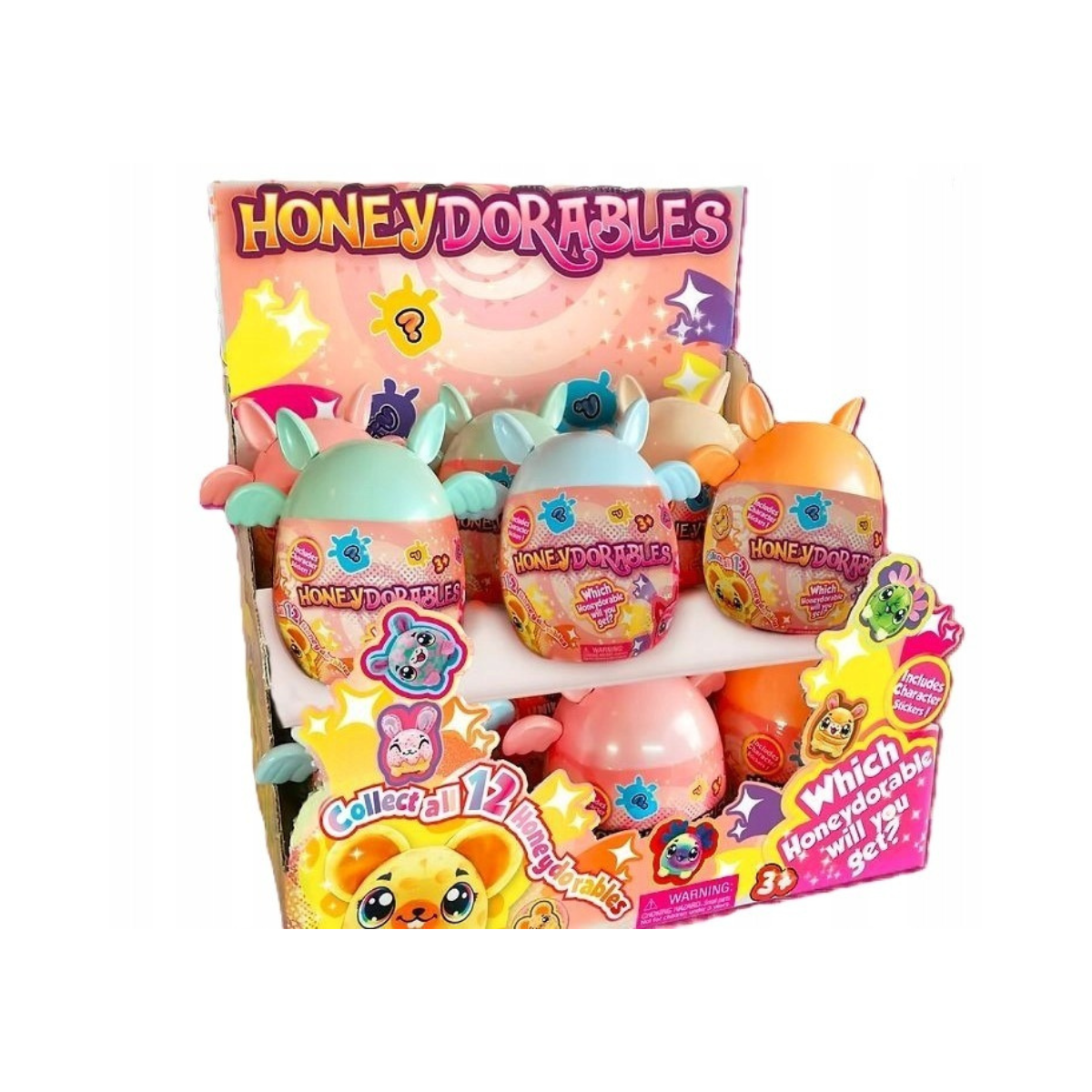 Honey Dorable Surprise Plush Toy, Soft Collectible Mystery Bunny Plush, 13 cm Multicolor Stuffed Animal, Random Color Selection, Kids Toy for Ages 3+ Years