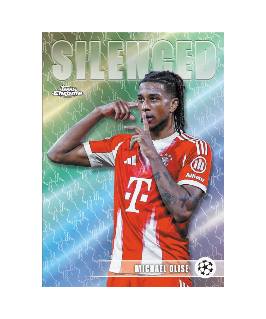 2025/26 Topps Chrome UEFA Club Competitions Soccer Hobby Box, 20 Packs with 4 Cards per Pack, 1 Autograph Card per Box, Official UEFA Chrome Trading Cards, 6+ Years