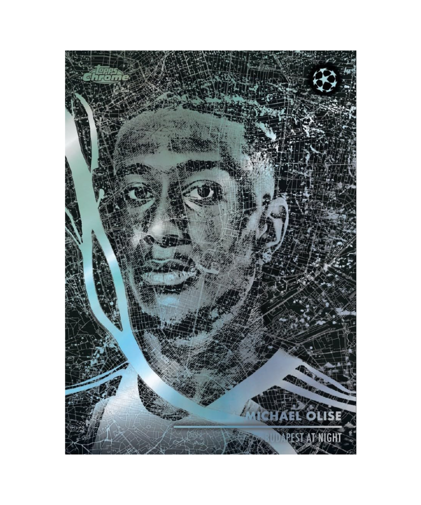 2025/26 Topps Chrome UEFA Club Competitions Soccer Hobby Box, 20 Packs with 4 Cards per Pack, 1 Autograph Card per Box, Official UEFA Chrome Trading Cards, 6+ Years