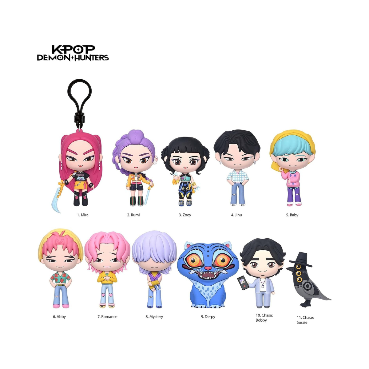 Monogram: K-Pop Demon Hunter 3D Foam Bag Clip Series 1