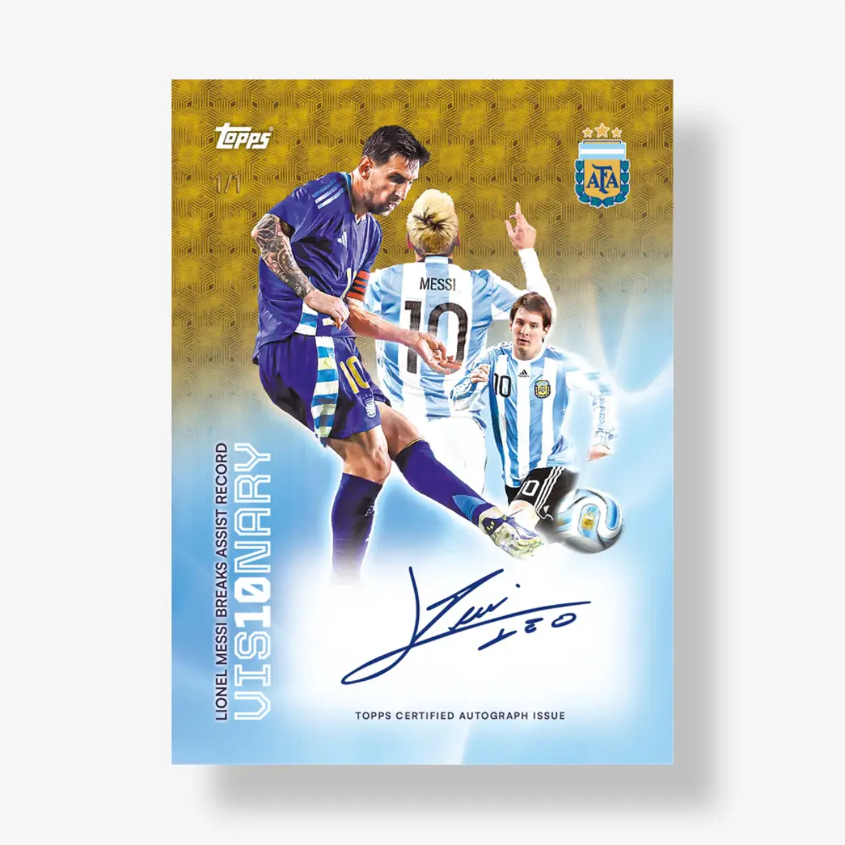 Topps Argentina Team Set 2025/26 Football Trading Cards, Argentina National Team Collection with Rare Inserts and Autographs, Rainbow Flick Case Hit, 6+ Years
