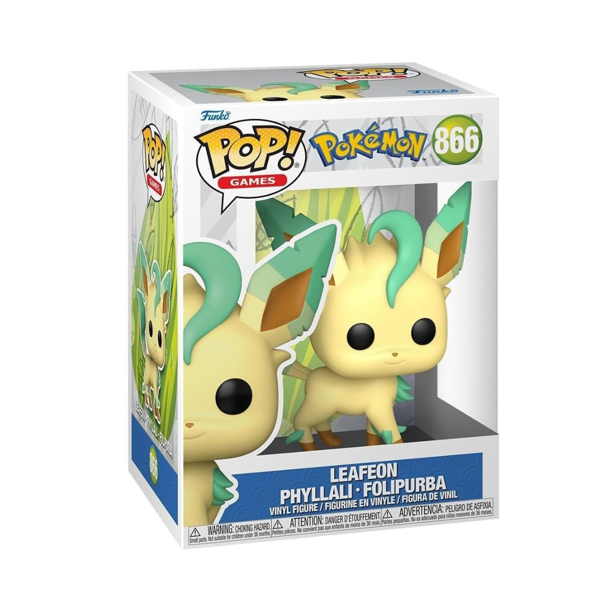 Funko Pop! Games: Pokemon - Leafeon - Collectable Vinyl Figure - Gift Idea - Official Merchandise - Toys for Kids & Adults - Video Games Fans - Model Figure for Collectors and Display