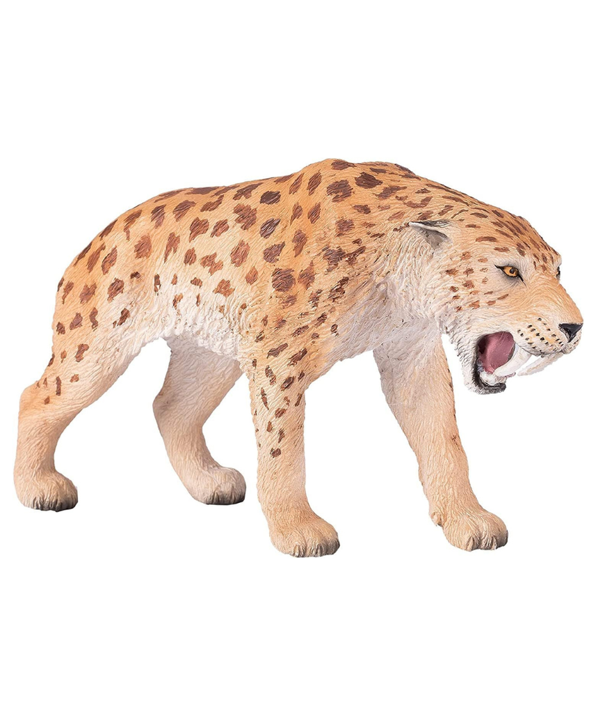 MOJO Prehistoric Mammals Box Set Hand-Painted Realistic Wholly Mammoth Calf and Sabre Tooth Tiger Figurines Educational Collectable Toy for Kids and Collectors Ages 3 and Up