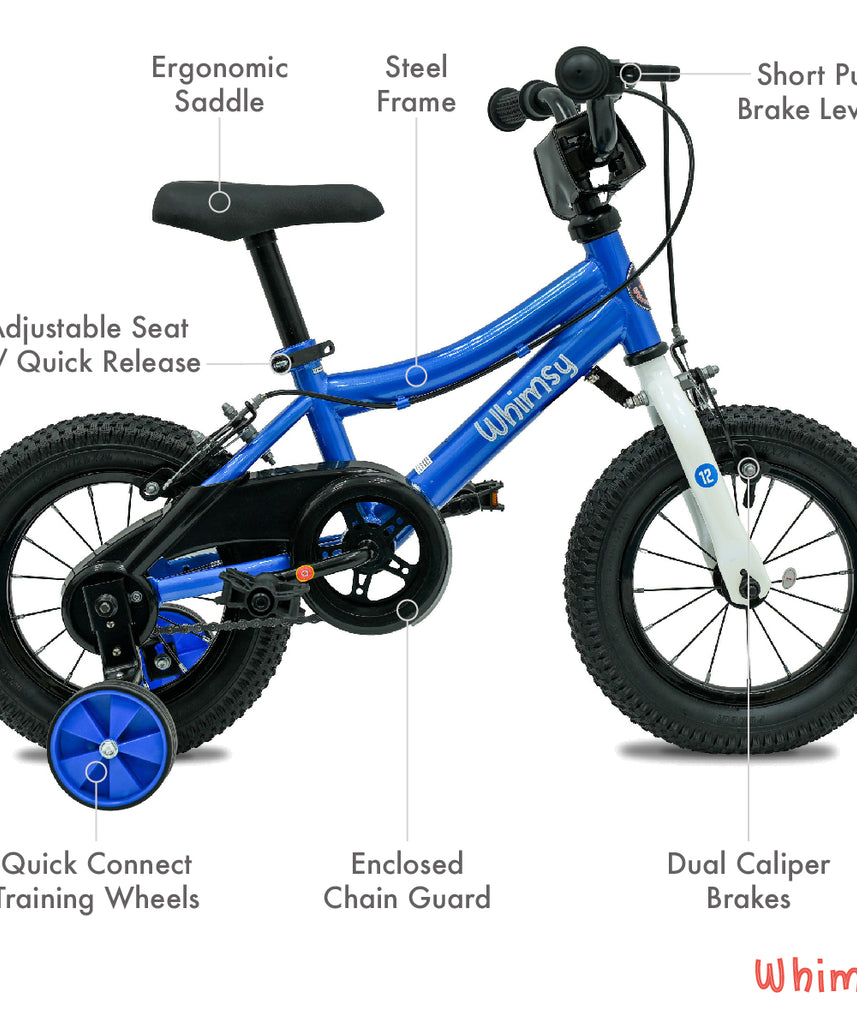 Whimsy Classic 12" Kids Bike - Blue
