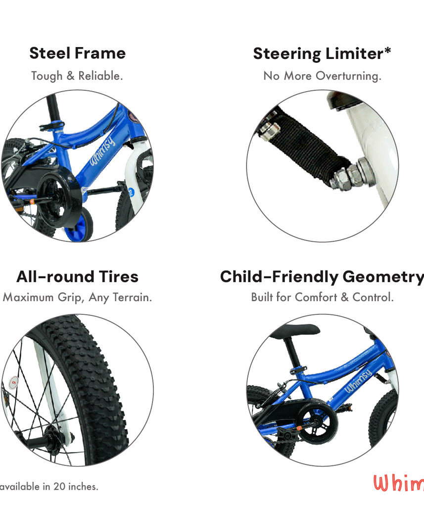 Whimsy Classic 12" Kids Bike - Blue
