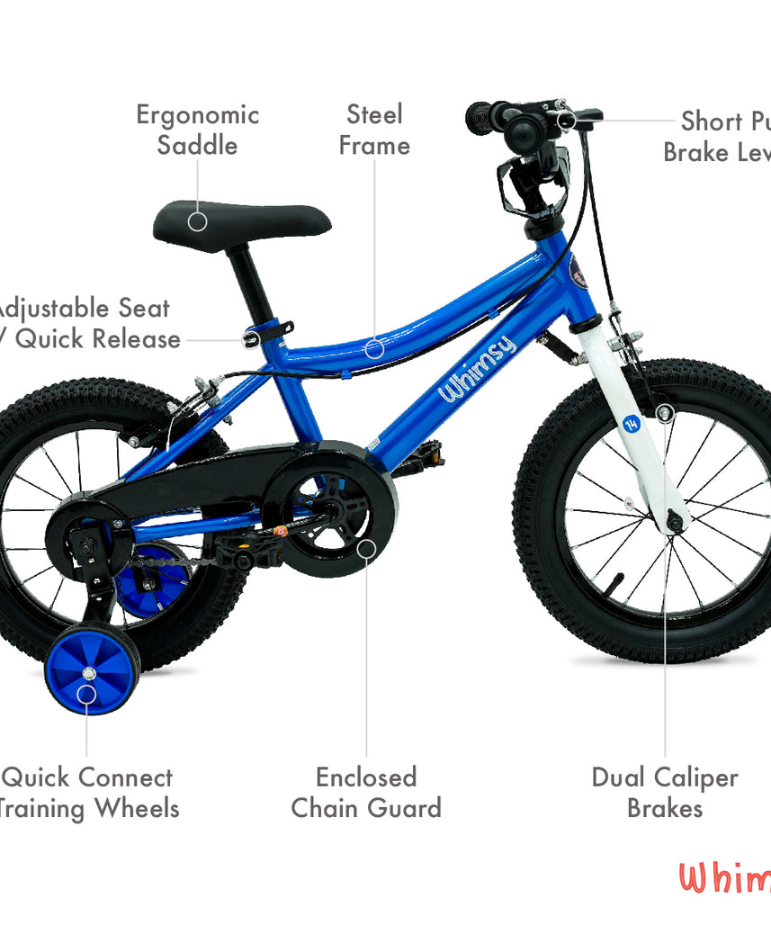 Whimsy Classic 14" Kids Bike - Blue