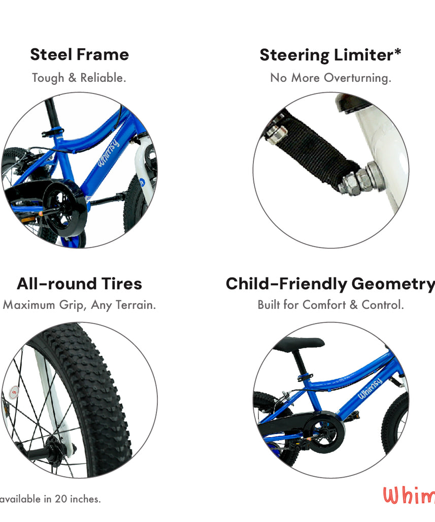 Whimsy Classic 14" Kids Bike - Blue
