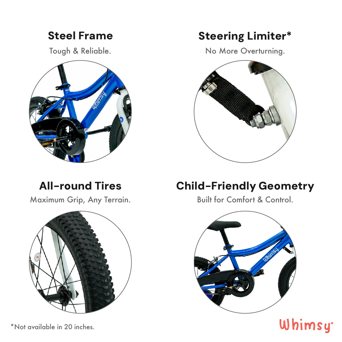 Whimsy Classic 14" Kids Bike - Blue