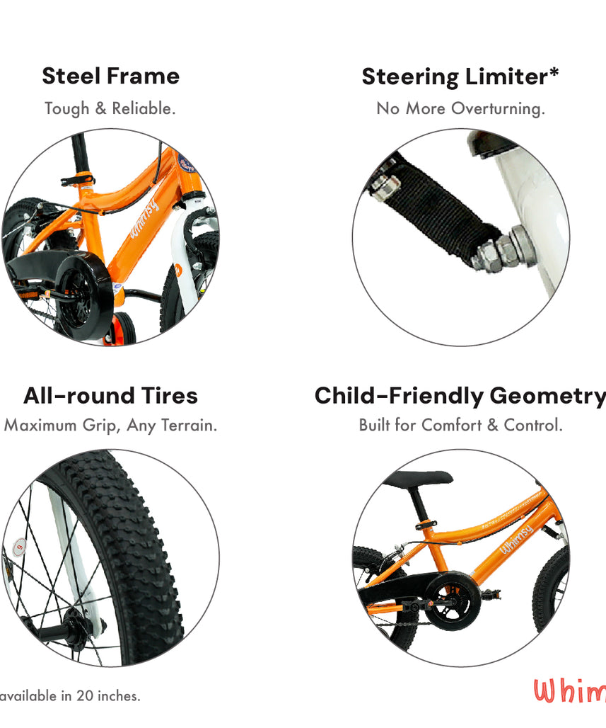Whimsy Classic 14" Kids Bike - Orange