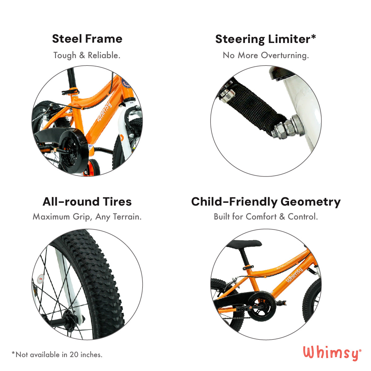 Whimsy Classic 14" Kids Bike - Orange