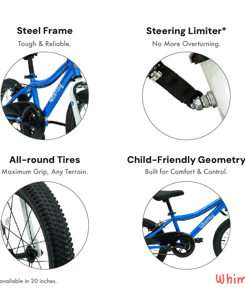 Whimsy Classic 16" Kids Bike - Blue