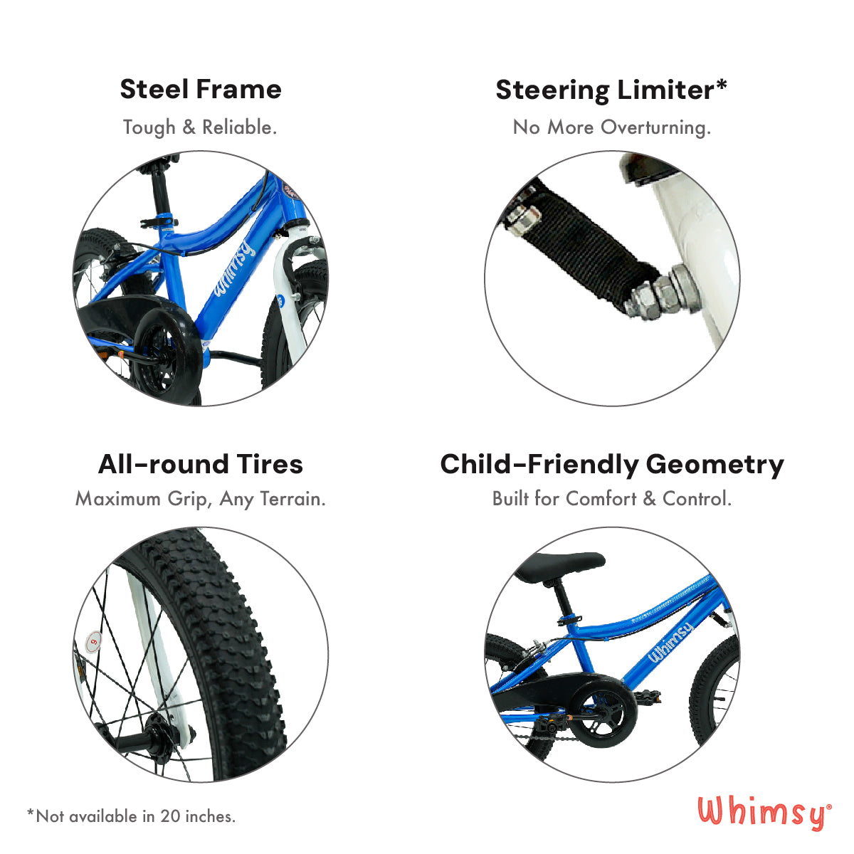 Whimsy Classic 16" Kids Bike - Blue