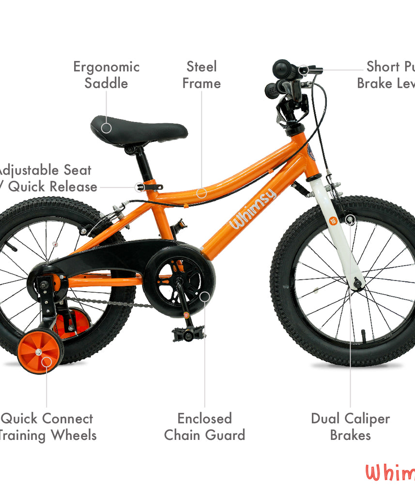 Whimsy Classic 16" Kids Bike - Orange