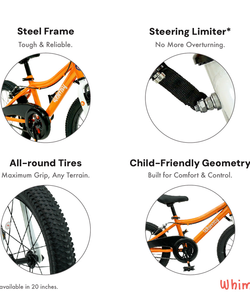 Whimsy Classic 16" Kids Bike - Orange