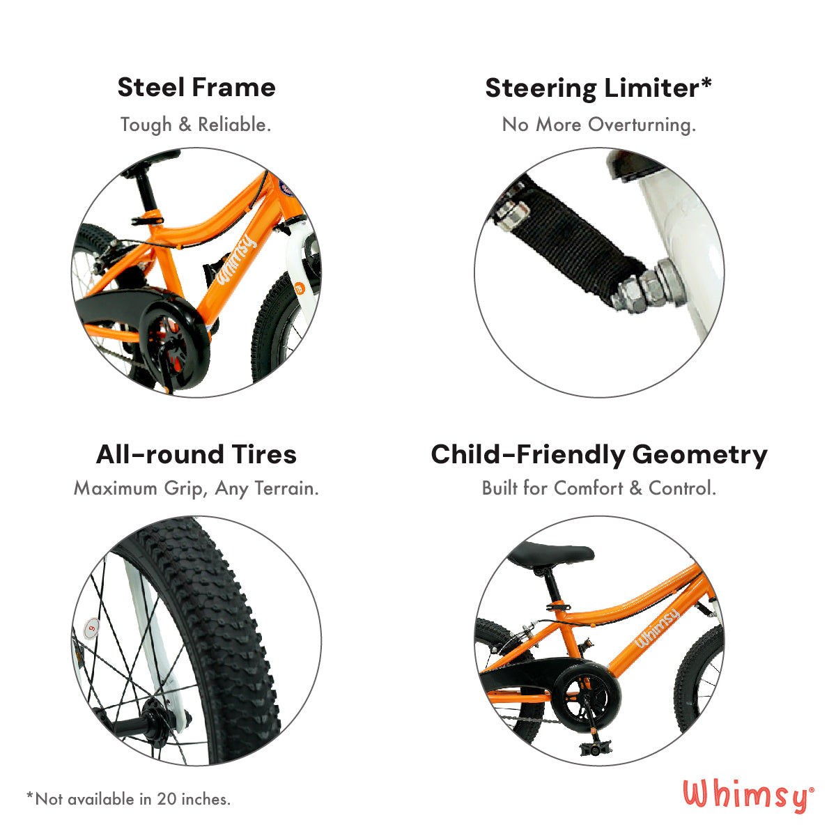 Whimsy Classic 16" Kids Bike - Orange