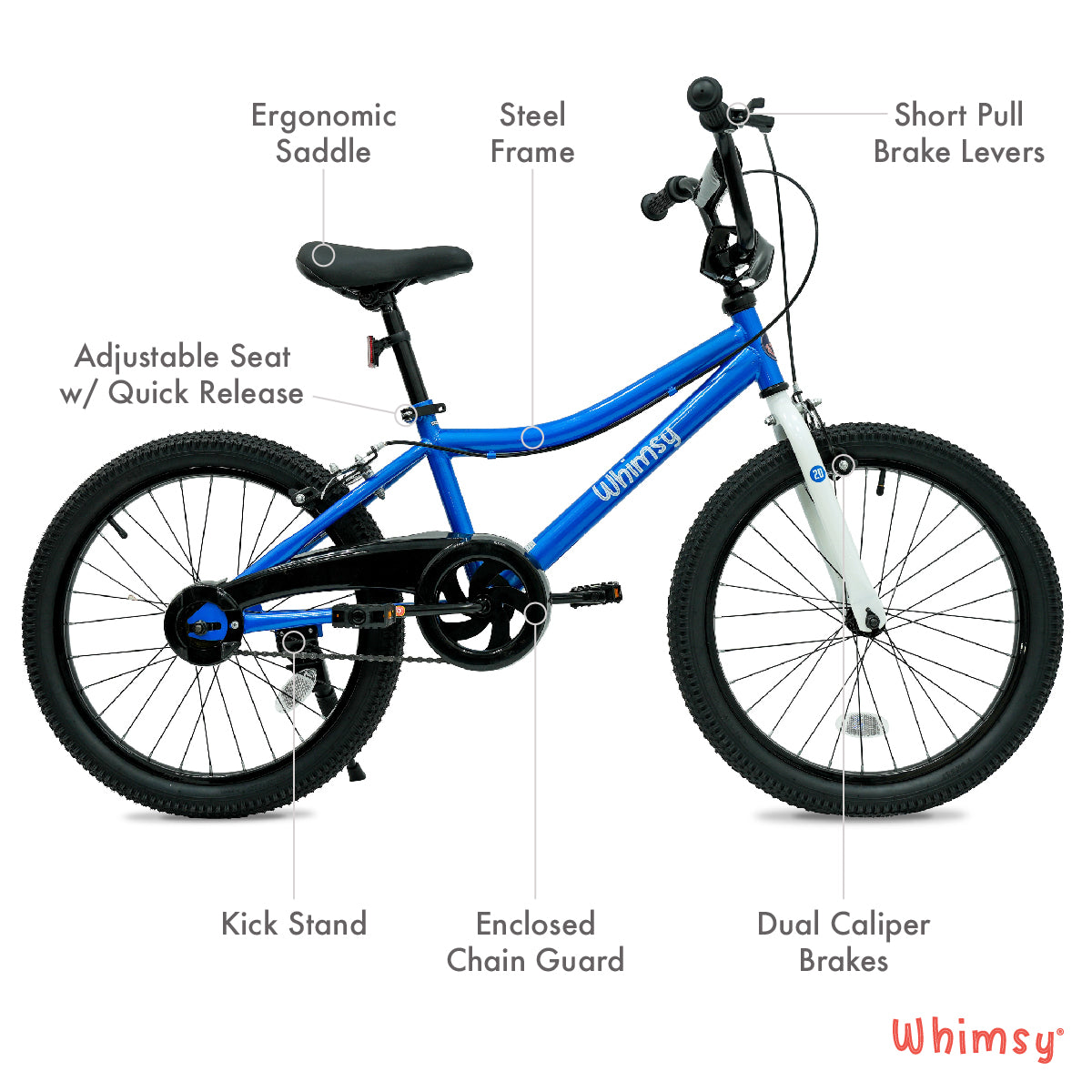 Whimsy Classic 20" Kids Bike - Blue