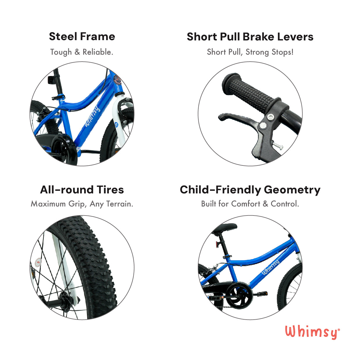 Whimsy Classic 20" Kids Bike - Blue