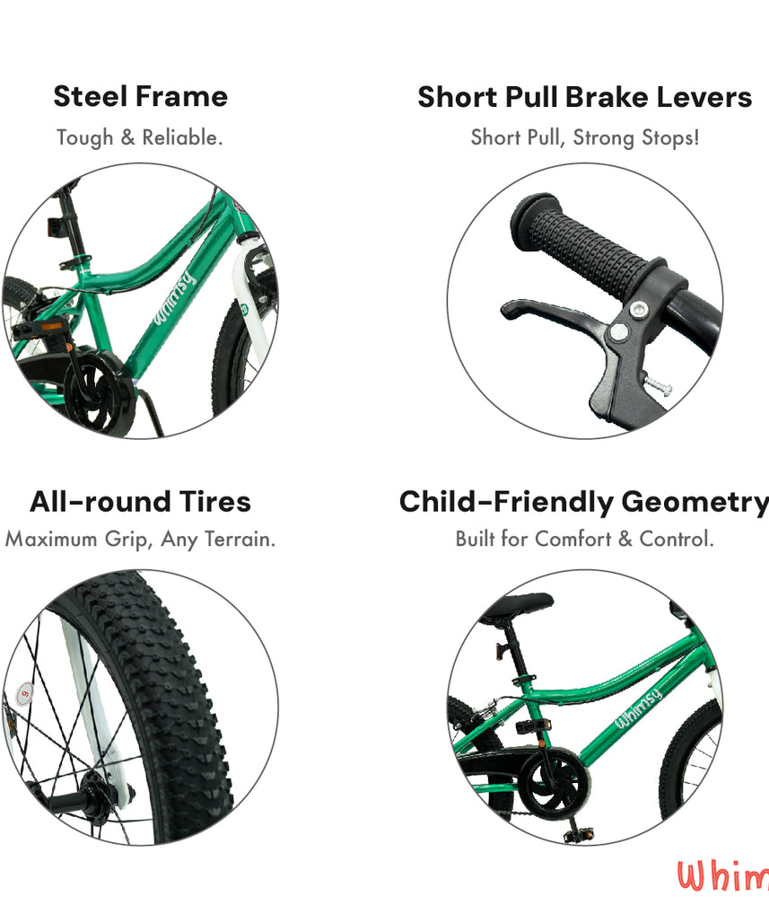 Whimsy Classic 20" Kids Bike - Green