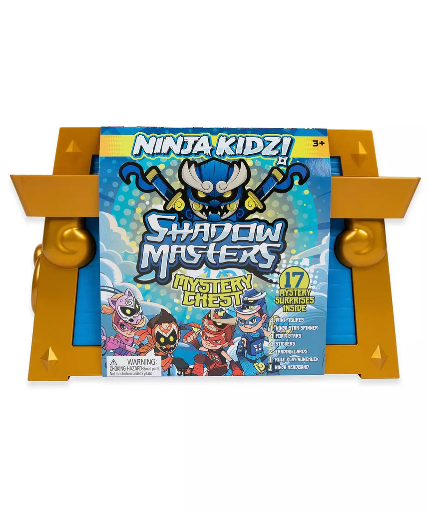 Ninja Kidz Shadow Masters Mystery Chest – Ultimate Surprise Unboxing Set with 12 Mystery Items & Ninja Accessories