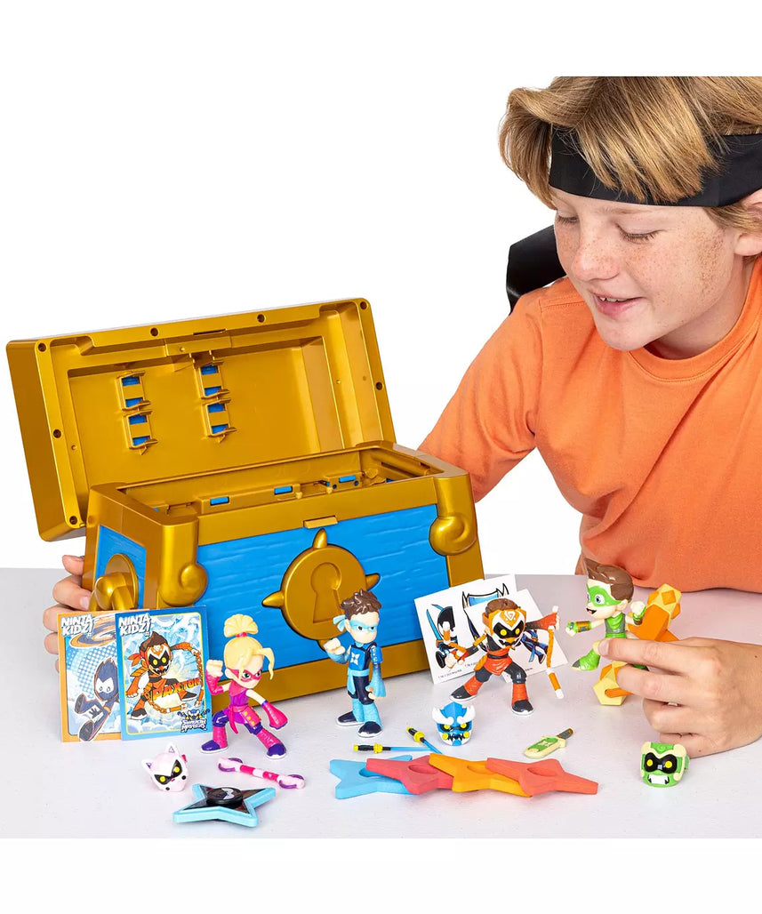 Ninja Kidz Shadow Masters Mystery Chest – Ultimate Surprise Unboxing Set with 12 Mystery Items & Ninja Accessories