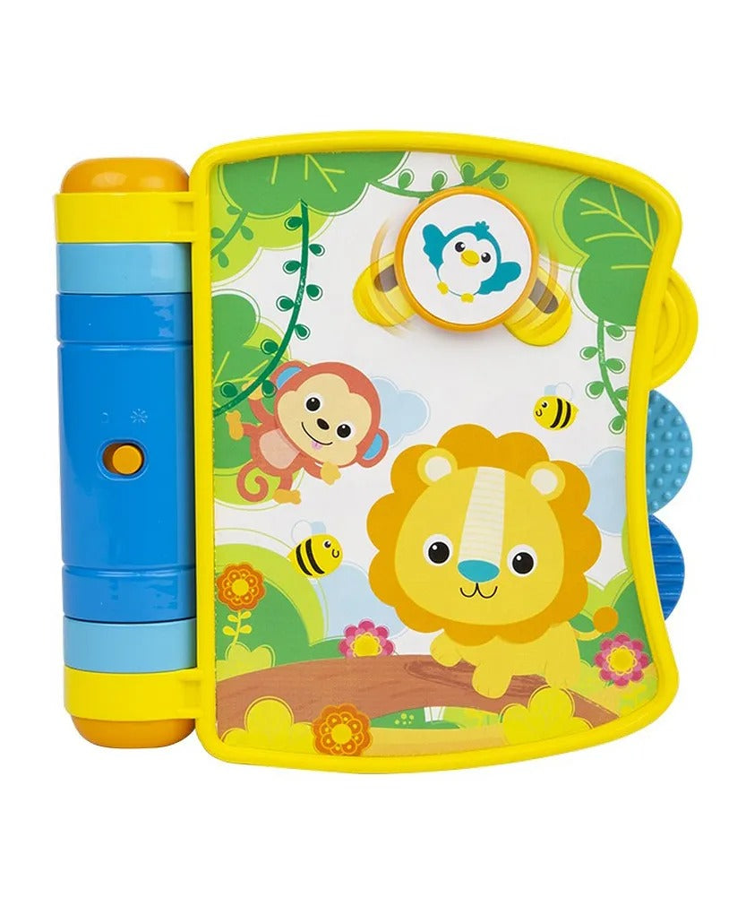 Color Baby Activity Book Winfun Animal Friends Fun Book Interactive Sounds Textures and Activities 7x7x21 cm Toy for Babies 6 Months and Up