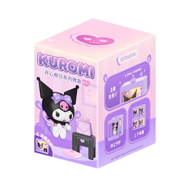 مجسم مويتش سانريو كورومي من سلسلة هابي هوليداي، صندوق أعمى، تمثال أنمي قابل للتجميع من مادة البولي فينيل كلوريد، لعبة غامضة بطول 12 سم مع 9 تصاميم (واحد منها سري نادر)، مناسب للأعمار من 15 عامًا فأكثر، مقتنيات وشخصيات
