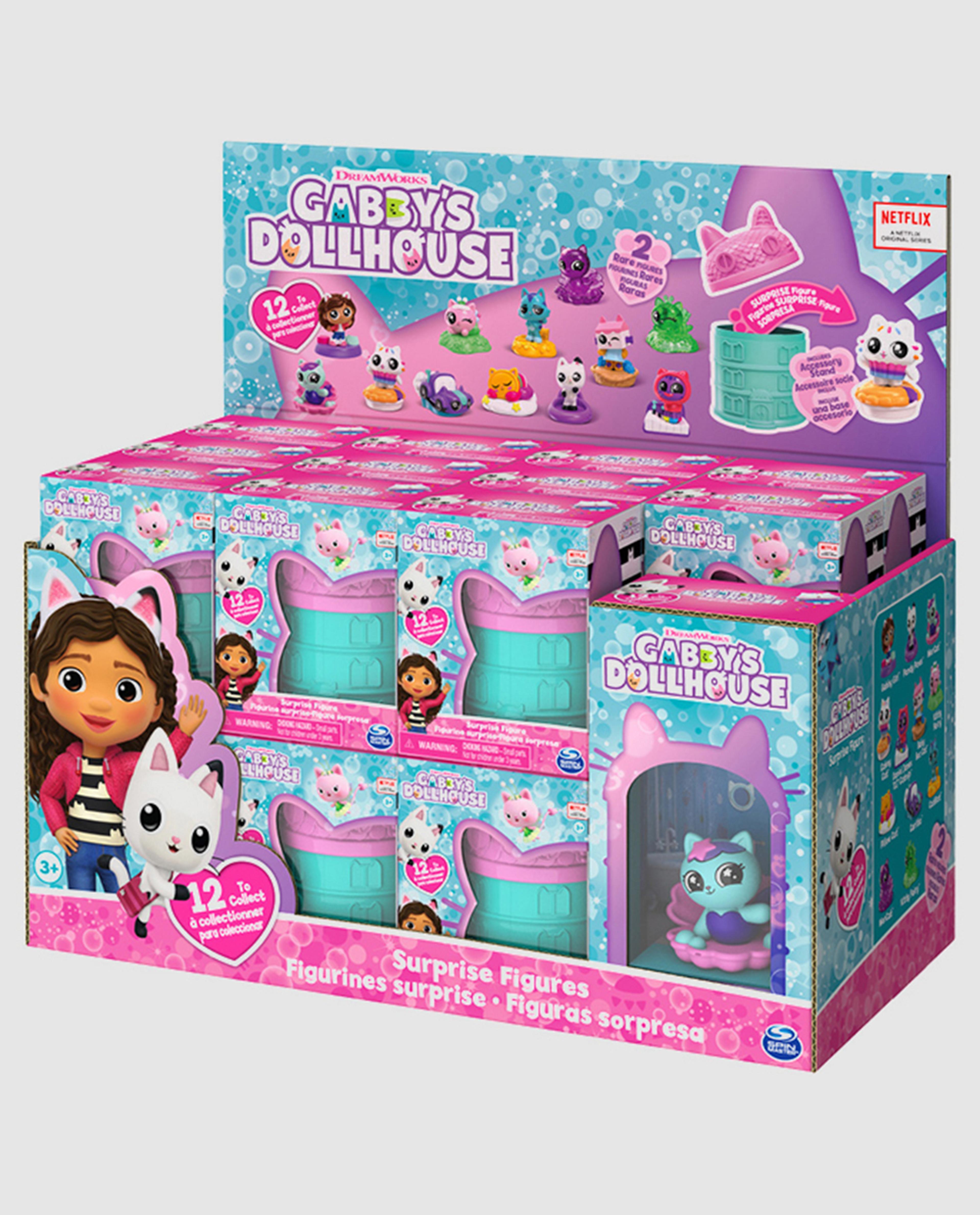 تشكيلة شخصيات بيت الدمى غابي المفاجئة، شخصيات صغيرة قابلة للتجميع، كبسولة ألعاب مفاجئة غامضة للأطفال، ألعاب بيت الدمى غابي الرسمية للأعمار من 3 سنوات فما فوق