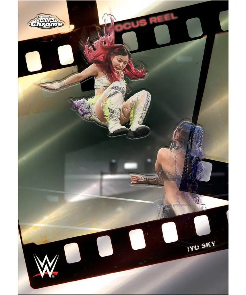 Topps Chrome WWE 2026 Value Box English Trading Cards, WWE Superstar Collectible Card Box with Exclusive Parallels & Autograph Chances