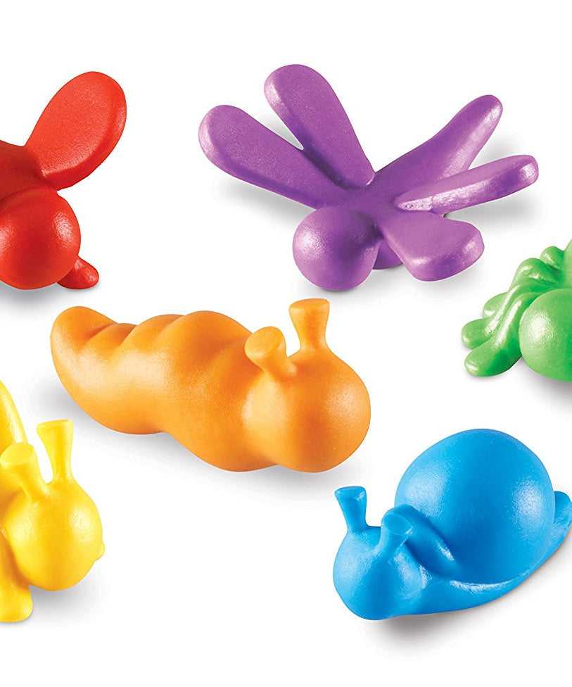 Learning Resources In The Garden Critter Counters, Set of 72, Bug Themed Counters for Counting, Sorting & Early Math Skills, Soft Rubberized PVC, Includes Storage Tub & Activity Guide, Ages 3+
