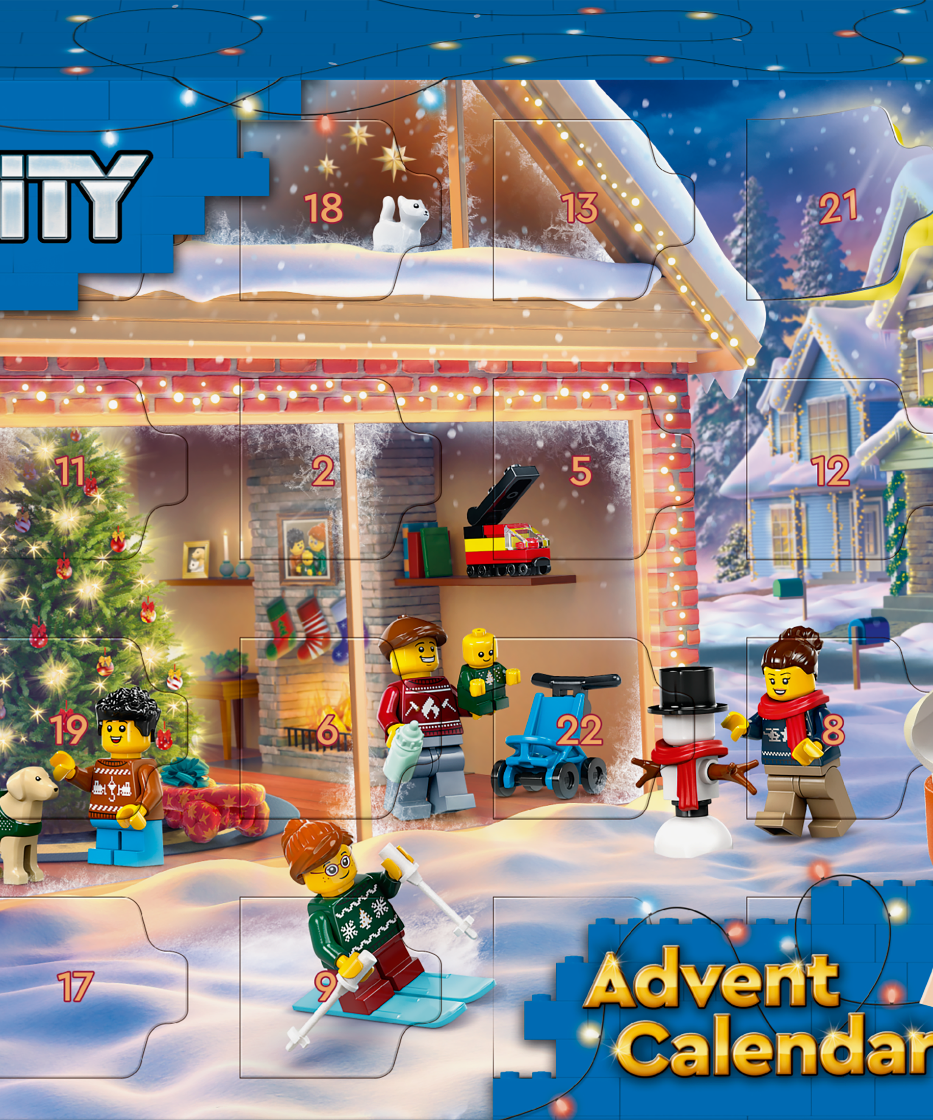 LEGO City 60436 City Advent Calendar 2024 Holiday Build & Play Set for Kids 5+