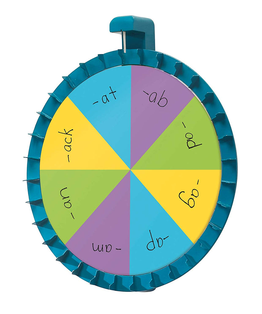 عجلة دوارة مغناطيسية جامبو من Learning Resources، عجلة دوارة قابلة للتخصيص للأنشطة الصفية، مورد أمام الفصل، تتضمن 3 بطاقات مزدوجة الجوانب، دليل المعلم، مثالية للأعمار من 3 سنوات فما فوق