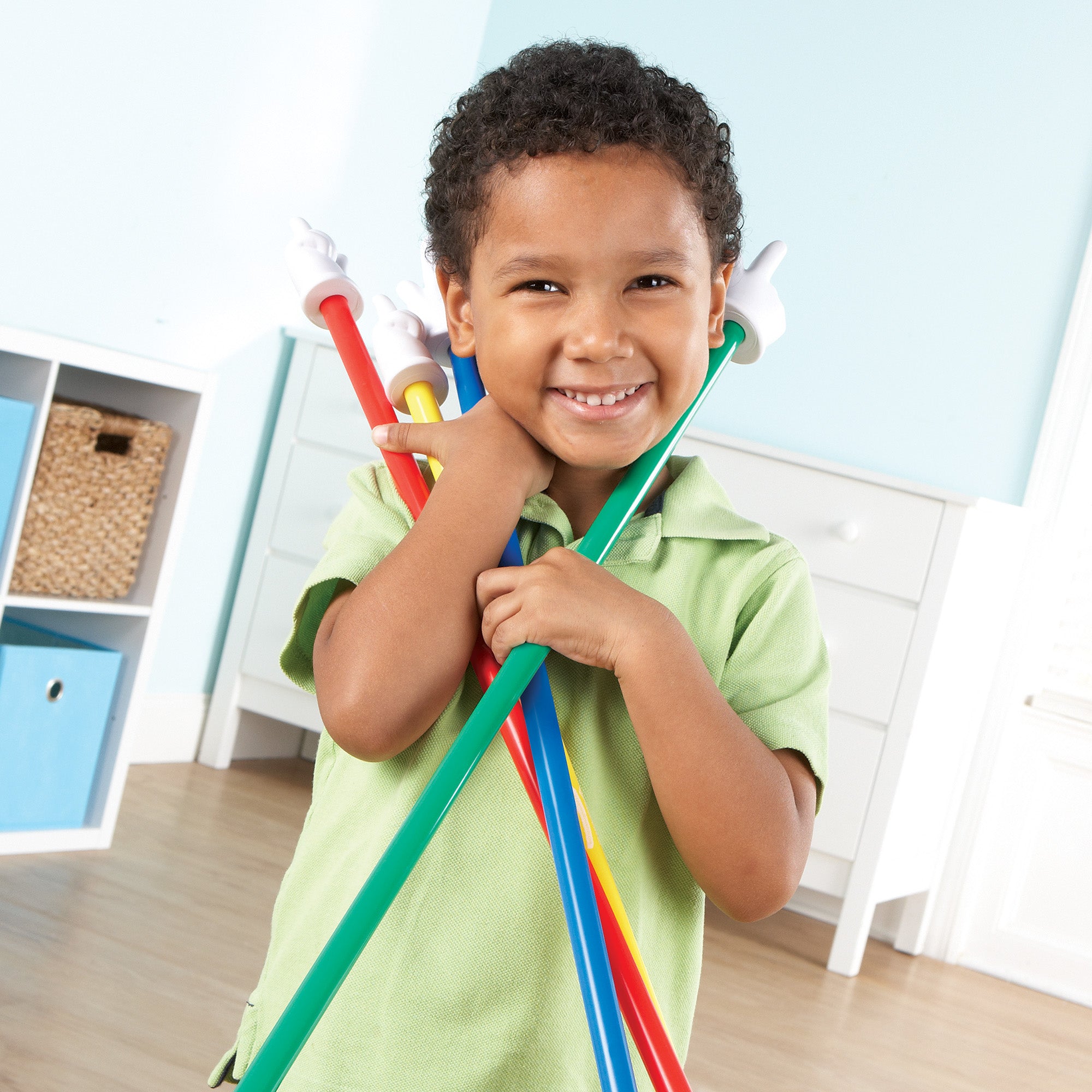 مجموعة مؤشرات يدوية من Learning Resources مكونة من 3 مؤشرات يدوية طويلة جدًا مقاس 24 بوصة للأطفال من سن 3 سنوات فما فوق