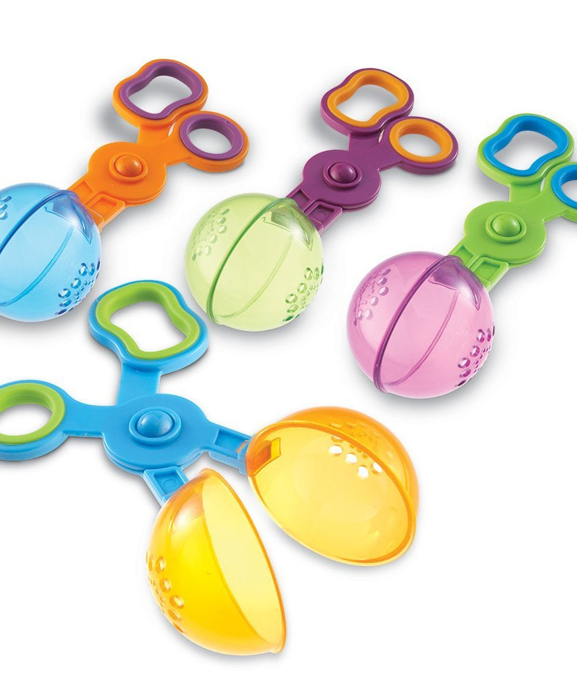 Learning Resources Handy Scoopers, Set of 4 Fine Motor Skill Tools for Kids