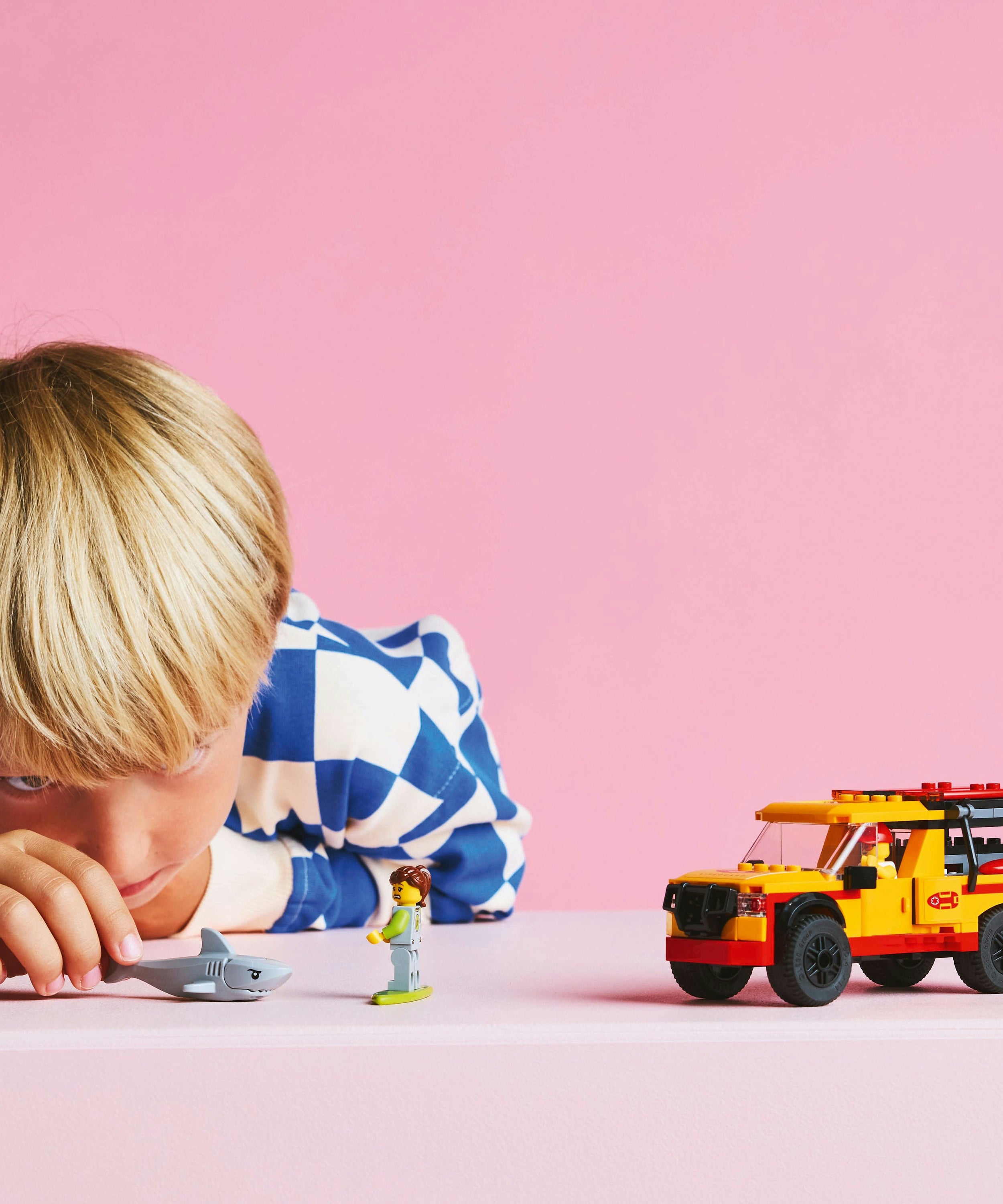 LEGO City 60453 Lifeguard Beach Rescue Truck Set for Kids 6+