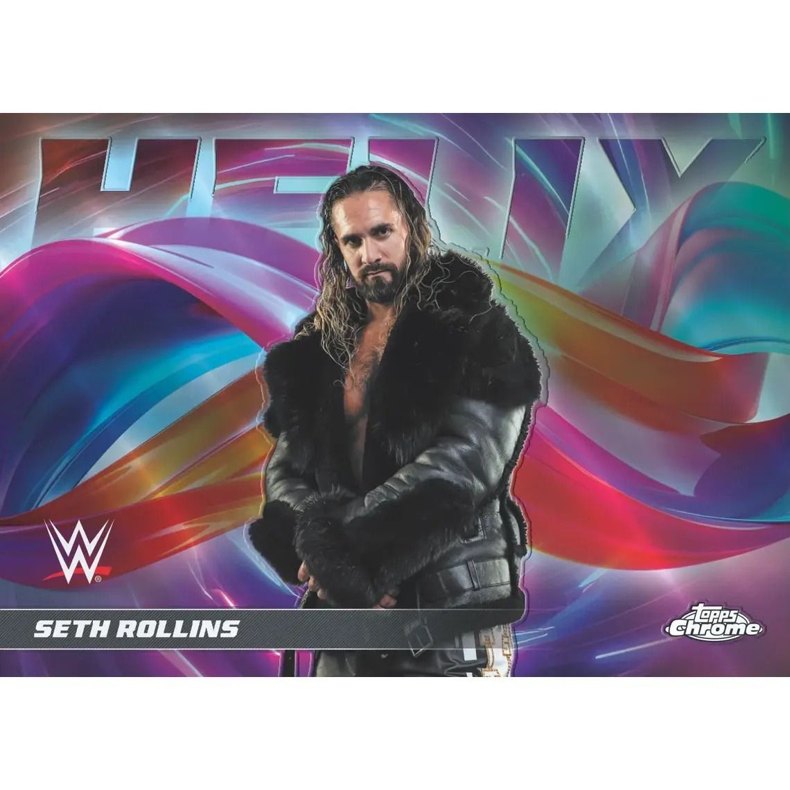 Topps Chrome WWE 2026 Value Box English Trading Cards, WWE Superstar Collectible Card Box with Exclusive Parallels & Autograph Chances