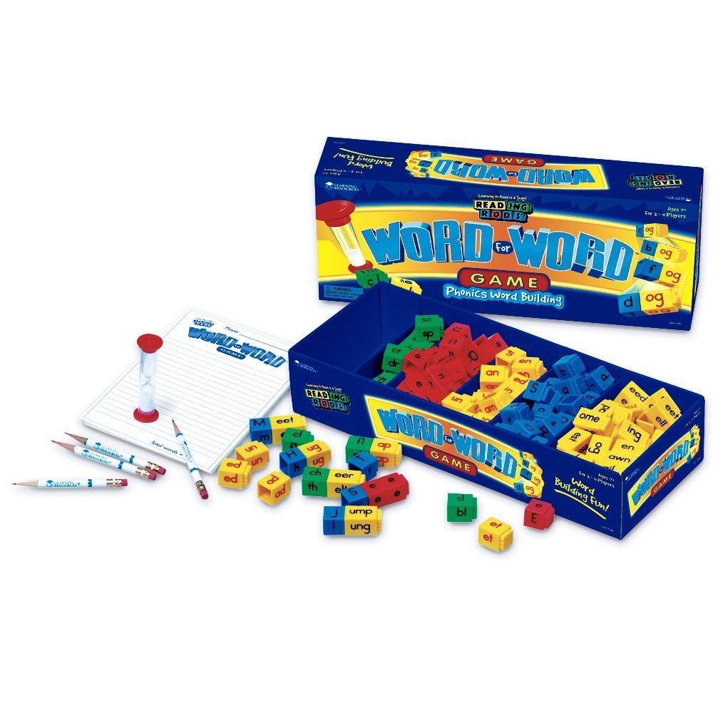 موارد التعلم لعبة فونيكس كلمة بكلمة، لعبة إملائية سريعة الوتيرة من 2 إلى 4 لاعبين، تتضمن عائلات الكلمات ونهايات الحروف ومزيجها